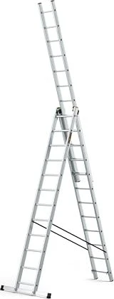 Drabest Pro Alu 3-tlg. Teleskop-Mehrzweckleiter, 3x 12 Stufen