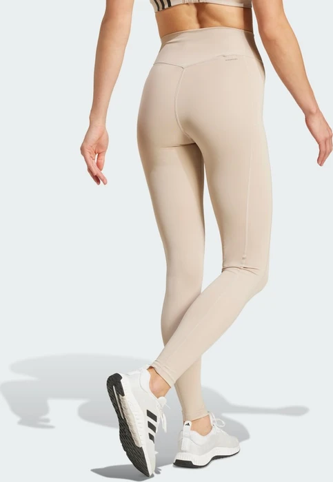 adidas Optime Full-Length Hose lang wonder beige (Damen)