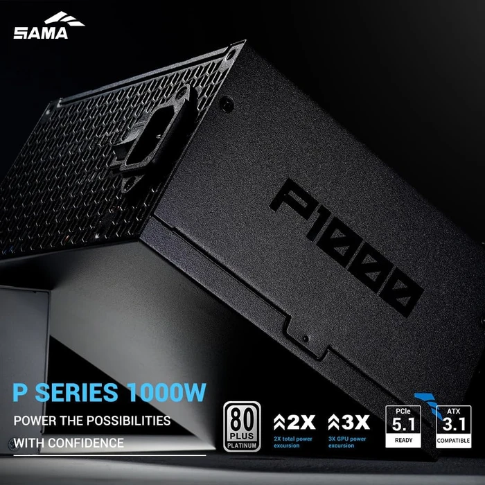 SAMA P Series P1000 schwarz 1000W, ATX 3.1