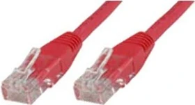 MicroConnect Patchkabel, Cat5e, U/UTP, RJ-45/RJ-45, 0.5m, rot