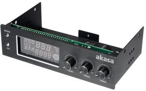 Akasa FC.TRIO schwarz, 5.25" Lüftersteuerung 3-Kanal