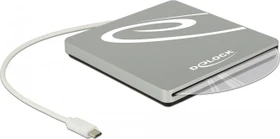 DeLOCK externes 5.25"-Gehäuse für Slot-in Slim SATA Laufwerke, 9.5mm/12.7mm, silber
