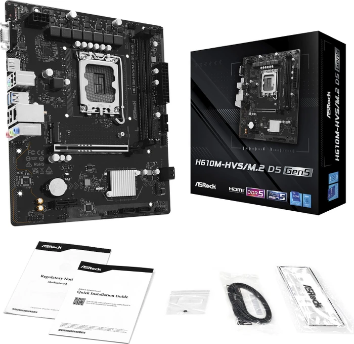 ASRock H610M-HVS/M.2 D5 Gen5 (Intel 1700)