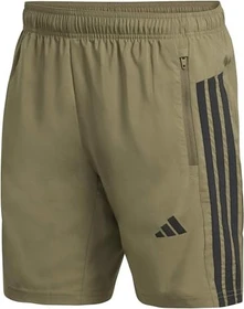 adidas Workout Essentials Base 3 Stripes Hose kurz olive strata/black (Damen)
