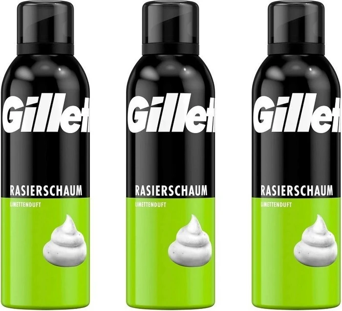 Gillette Limettenduft Rasierschaum, 200ml