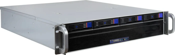 Inter-Tech 2U-2404L-SATA, schwarz, 2HE, ATX