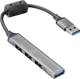 Renkforce 3+1-Port USB-Hub, USB-A 3.0 [Stecker] (RF-6250246 / 3125123)