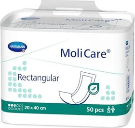 Hartmann MoliCare Rectangular 3 Tropfen Hygieneeinlage, 20x40cm, 50 Stück
