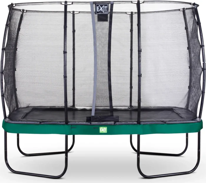 Exit Toys Elegant mit Economy Sicherheitsnetz 214x366cm Trampolin grün