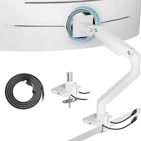 Ares Wing Single Monitorhalterung weiß