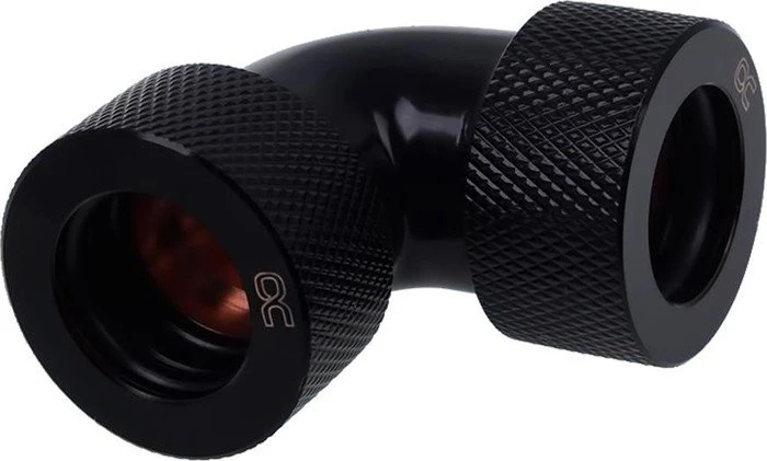 Alphacool Eiszapfen 90° 16mm L-Verbinder für Rohre G1/4", schwarz