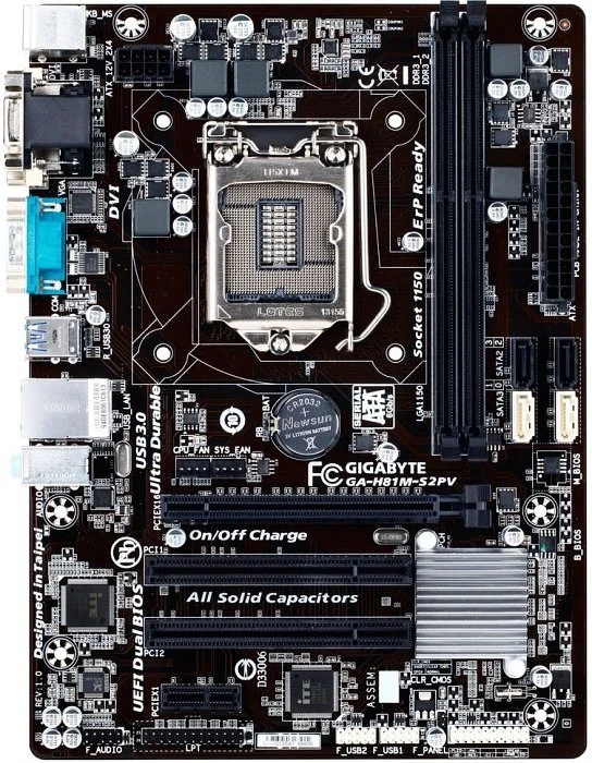 GIGABYTE GA-H81M-S2PV (Intel 1150)
