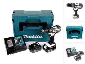 Makita DHP482RTJW Akku-Schlagbohrschrauber inkl. MAKPAC + 2 Akkus 5.0Ah