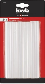 kwb Heißklebepatronen transparent, 11x150mm, 24 Stück