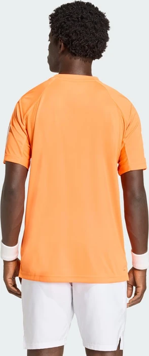 adidas Club Tennis Climacool 3-Streifen Funktionsshirt kurzarm pure orange (Herren)