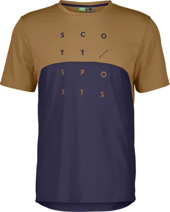 Scott Trail Flow DRI Trikot kurzarm silt beige/cyber purple (Herren)