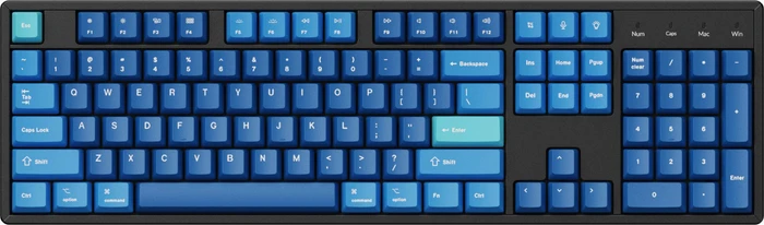 Keychron OEM Dye-Sub Keycap-Set Ocean - Version B, Kunststoff (PBT), Ocean, blau, 114 Tasten, ANSI-US