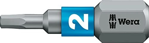 Wera 840/1 BTZ Innensechskant Bit 1/4", 2x25mm, 1 Stück