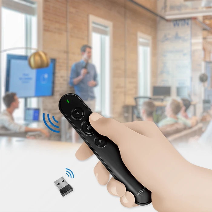 LogiLink Wireless Presenter 2.4 GHz, USB-A