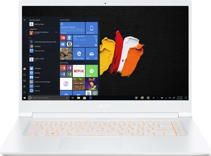 Acer ConceptD 5 CN515-51-73Z7, weiß, Core i7-8705G, 16GB RAM, 512GB SSD, Radeon RX Vega M GL Hybrid, DE