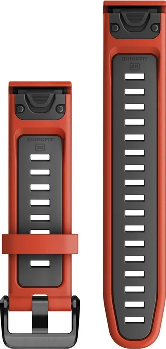 Garmin Ersatzarmband QuickFit 20 Silikon flame red/graphite