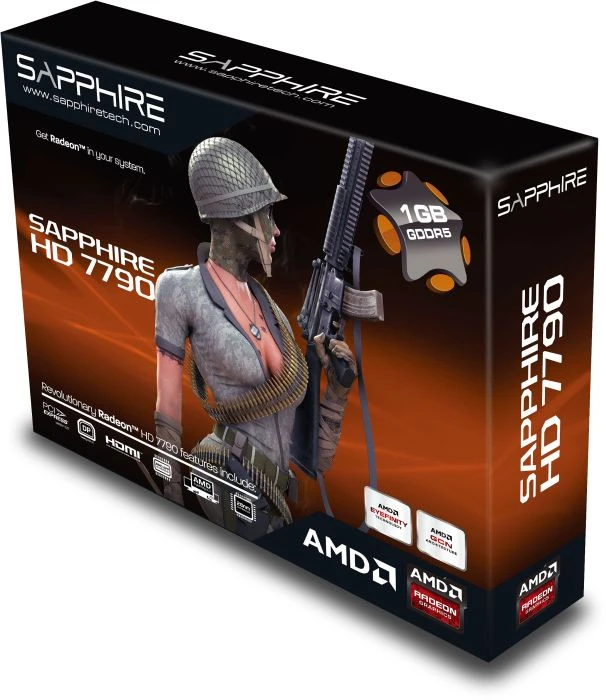 Sapphire Radeon HD 7790, 1GB GDDR5, 2x DVI, HDMI, DP, lite retail