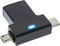 InLine USB-A 3.1 [Buchse] auf USB-C 3.1 [Stecker] oder USB Micro-B [Stecker] OTG T-Adapter schwarz Vorschaubild