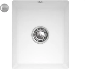 Villeroy & Boch Subway 45 XU Unterbau Becken mittig mit Ablauffernbedienung stone white