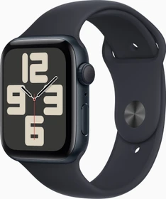 Apple Watch SE (2022) (GPS) 44mm Mitternacht mit Sportarmband M/L Mitternacht