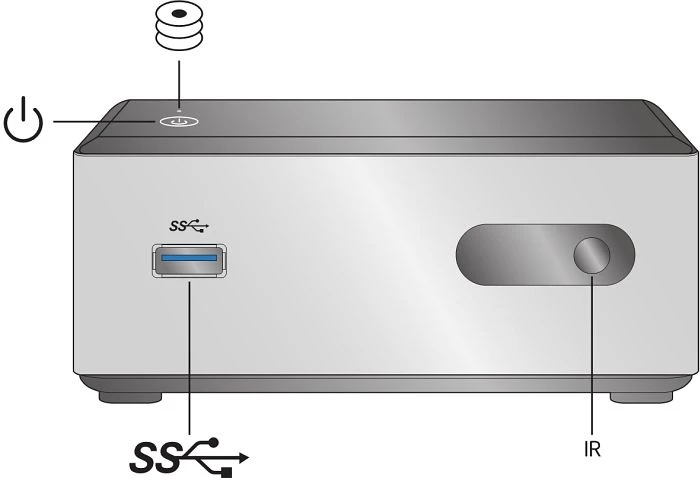 Intel NUC Kit - Tall - Forest Canyon - DN2820FYKH