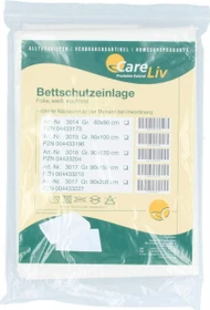 CareLiv Folie/Frottee Bettschutzeinlage, 90x200cm, 1 Stück