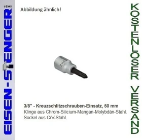 Proxxon Kreuzschlitz Steckschlüssel 3/8", PH3x50mm