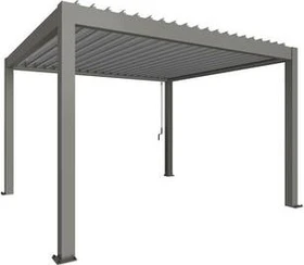 Biohort Pergola 4x3.5 quarzgrau-metallic/silber-metallic