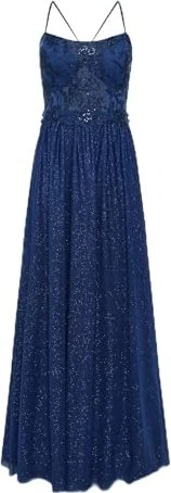 Vera Mont Abendkleid im Glitzer-Look Kleid dark blue/grey (Damen)