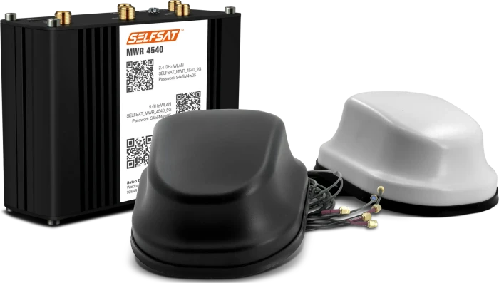 SelfSat MWR 4540, inkl. PANORAMA Antenne, Antenne schwarz, LTE