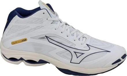 Mizuno Wave Lightning Z7 Mid white/blue ribbon/mp gold