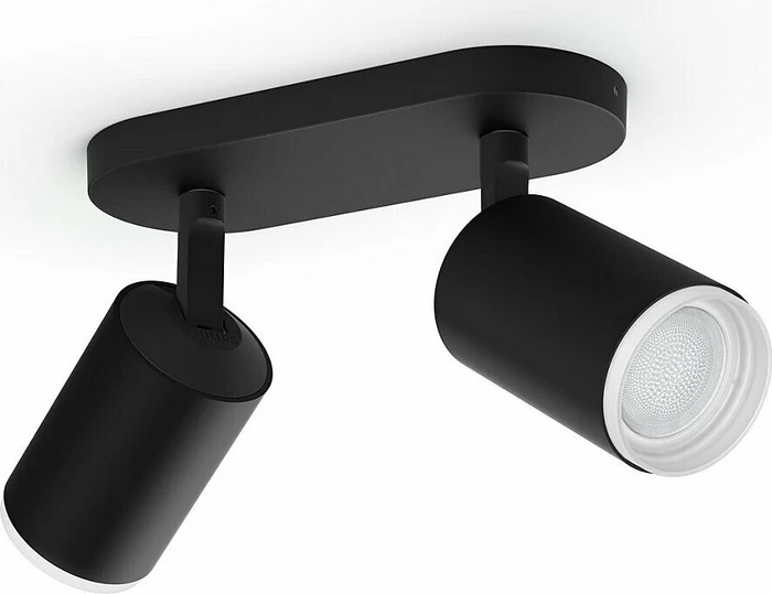 Philips Hue White and Color Ambiance Fugato Spot 2-flammig schwarz