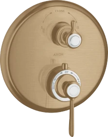 Hansgrohe Axor Montreux Thermostat Unterputz mit Hebelgriff und Ab- und Umstellventil brushed bronze