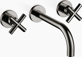 Dornbracht Tara Wandbatterie 190 ohne Ablaufgarnitur dark chrome