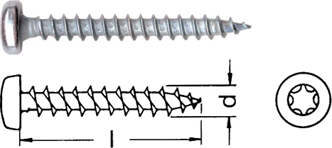 Eurotec Panhead TX 1000 Spanplattenschraube