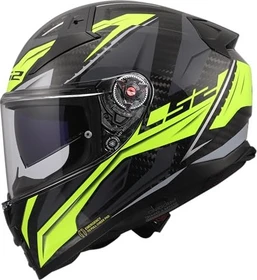 LS2 FF811 Vector II Carbon Savage schwarz/grau/gelb