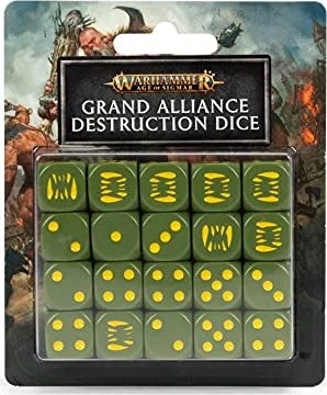 Games Workshop Warhammer Age of Sigmar Würfelset: Grand Alliance Destruction