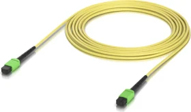 Ubiquiti UniFi MPO-12 Typ B female 100G Patchkabel, OS2, 1x MPO-APC Stecker/1x MPO-APC Stecker, 5m, gelb
