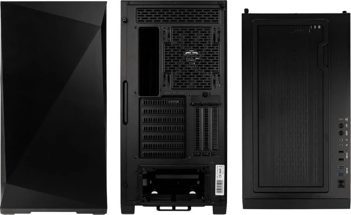 Zalman Z9 Iceberg_Black, schwarz, Glasfenster