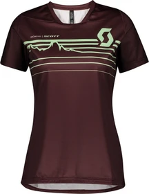 Scott Trail Vertic Trikot kurzarm maroon red (Damen)