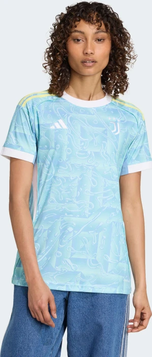adidas Juventus Turin 2025/2026 Auswärtstrikot ash blue (Damen)