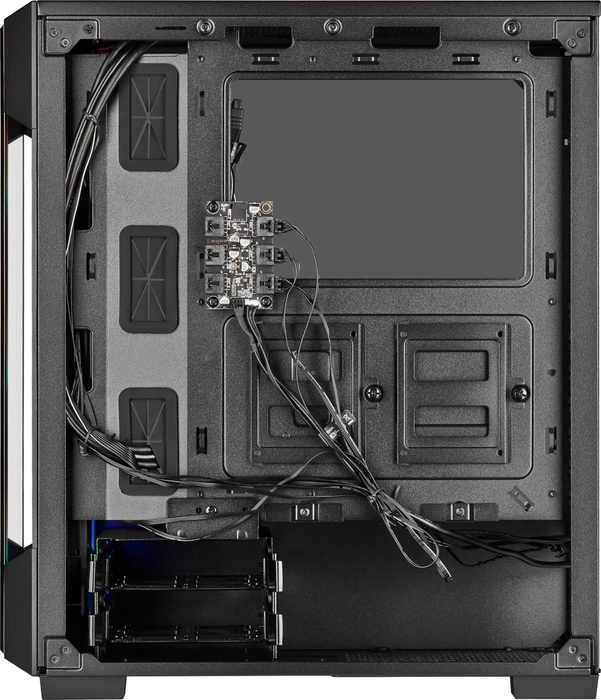Corsair iCue 220T RGB, schwarz, Glasfenster