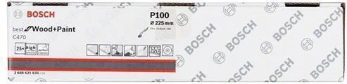 Bosch Professional C470 Best for Wood and Paint Schleifblatt K100, 225mm, 25 Stück
