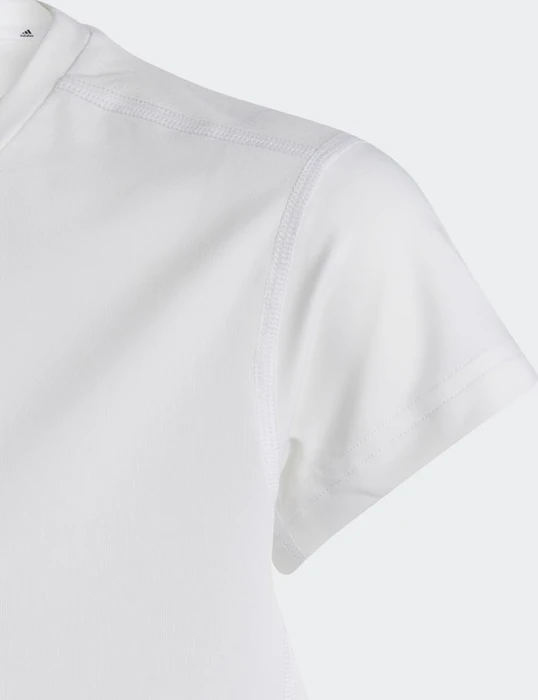 adidas Aeroready 3-Streifen Funktionsshirt kurzarm white/black/blue dawn (Junior)