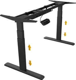 RaidSonic Icy Box IB-EW205B-T elektrisch höhenverstellbares Sitz-Steh-Schreibtischgestell schwarz